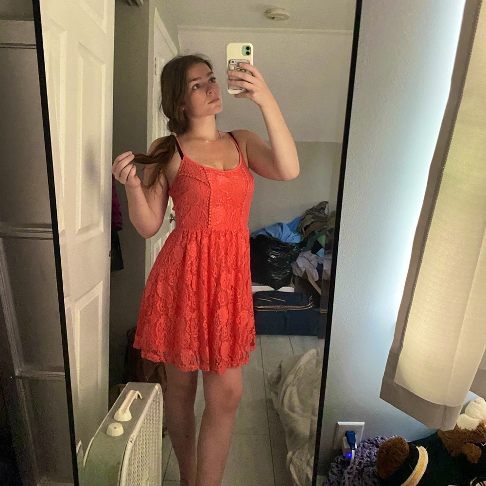 salmon/pink mini dress from kohls size small